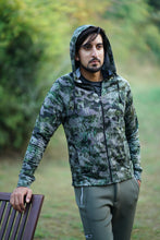 Load image into Gallery viewer, Satwahan – Men’s Vibrant Jungle Print Comfort Fit Terry Hoodie
