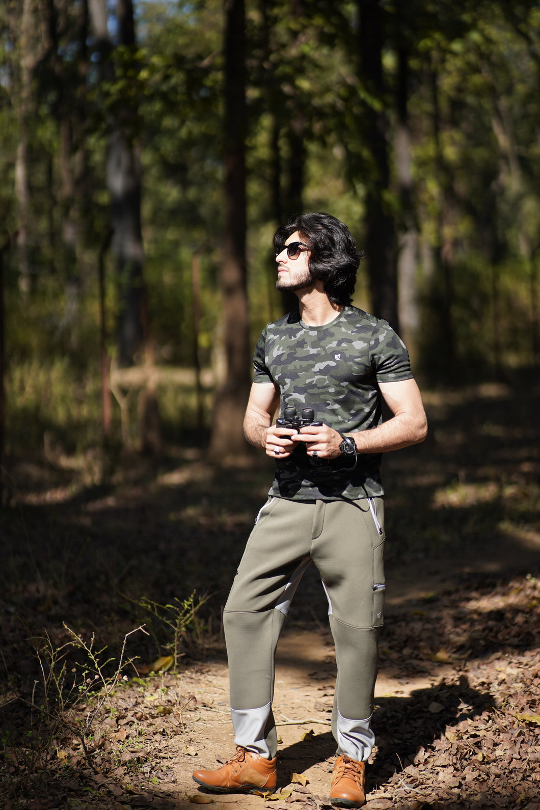 Joff - Jungle Stories Men’s Dry Fit Solid Color T-Shirt (Camo)